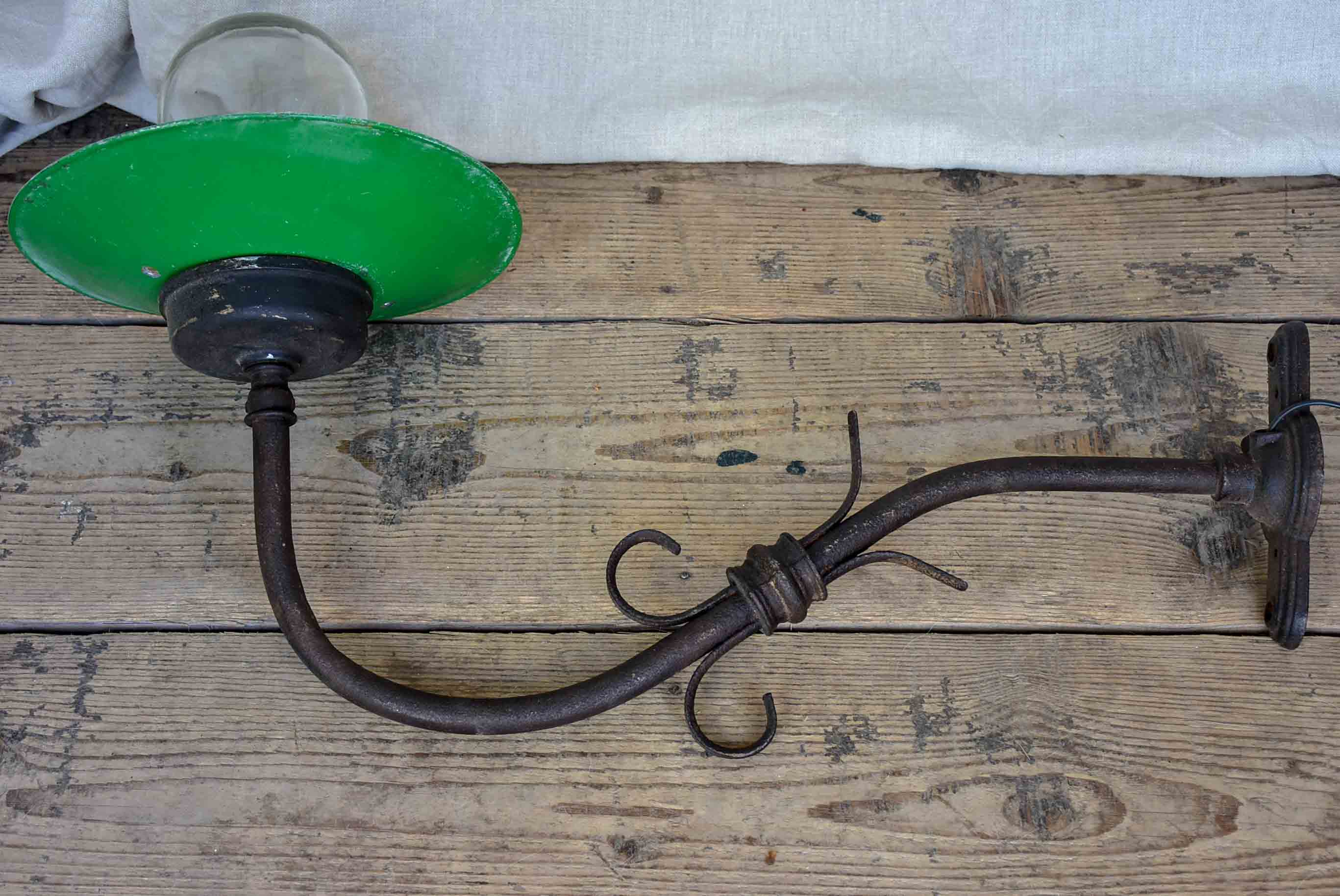 Large antique French wall light - external