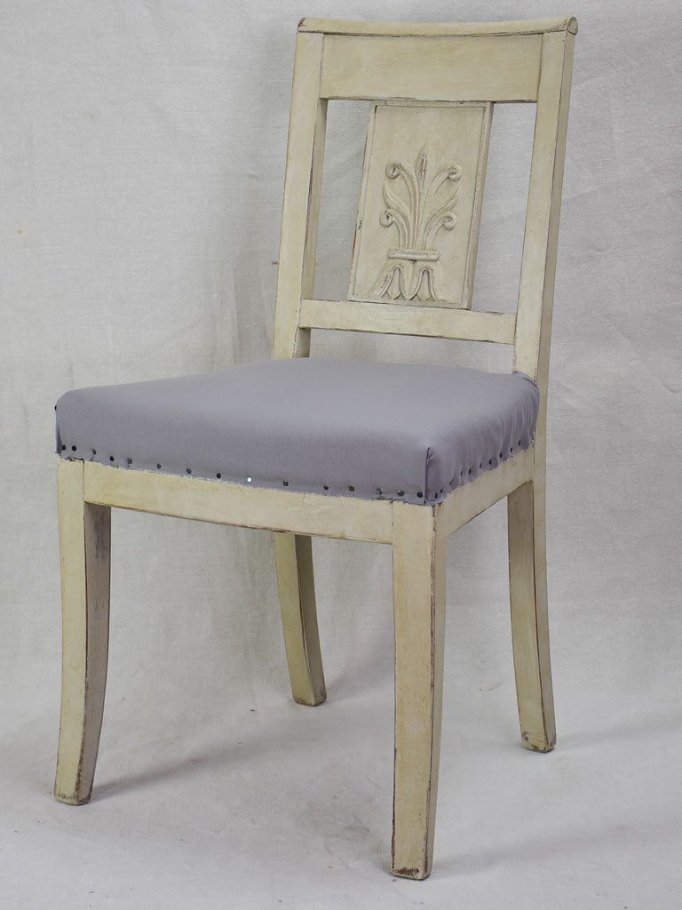 Set of eight early nineteenth-century French dining chairs