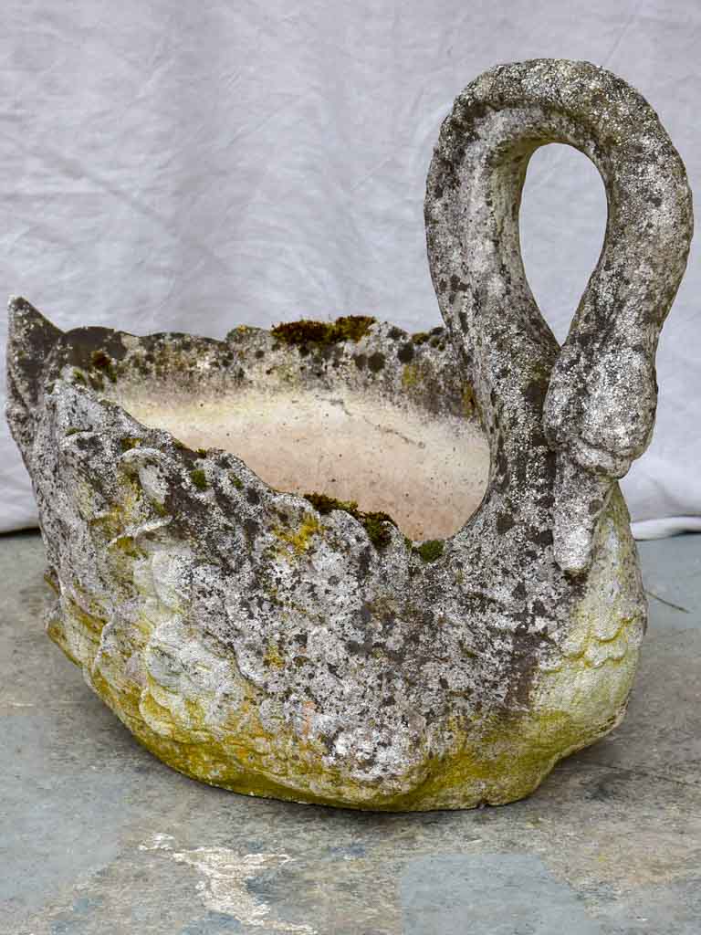 Early 20th Century French swan planter - large