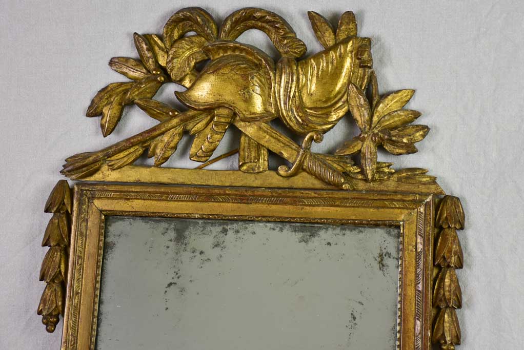 Unique, Grand, French Olive Foliage Mirror