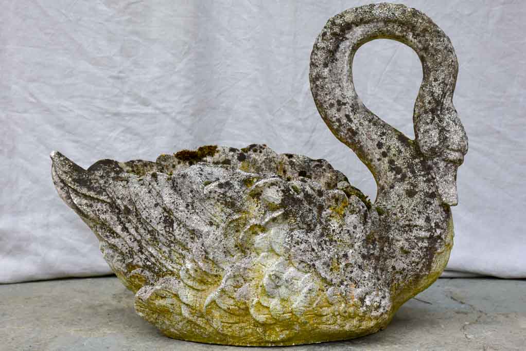 Early 20th Century French swan planter - large