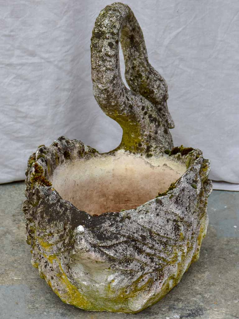 Early 20th Century French swan planter - large