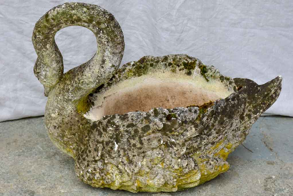 Early 20th Century French swan planter - large