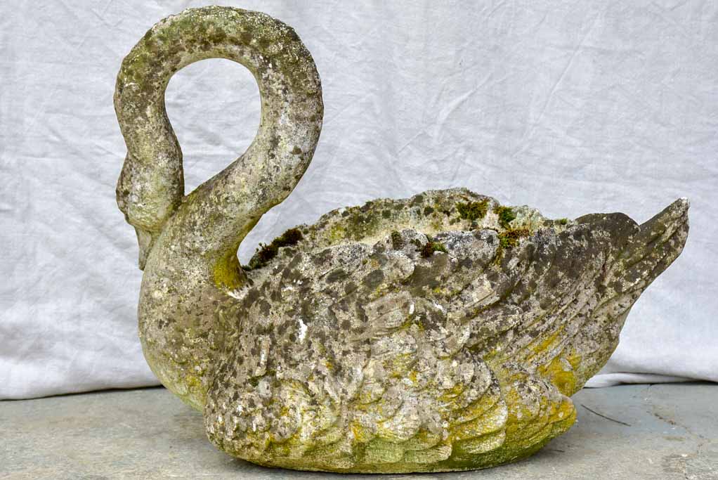 Early 20th Century French swan planter - large