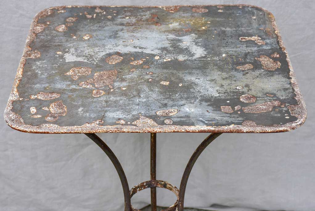 Antique French garden table - square