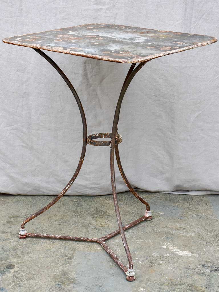 Antique French garden table - square