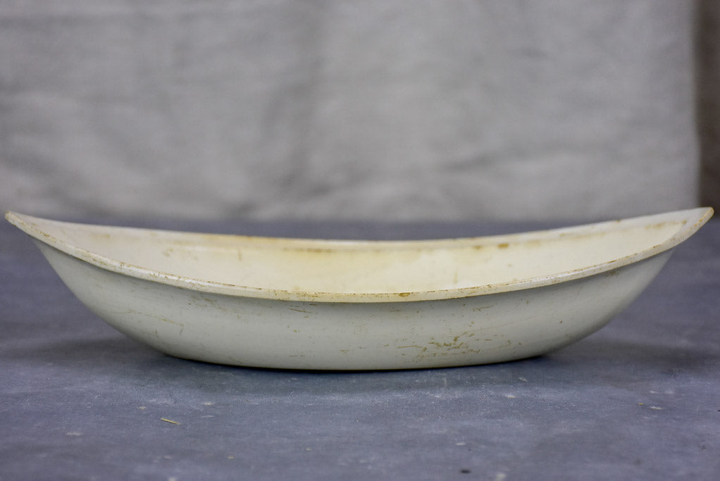 18th Century Creil presentation dish - boat shaped