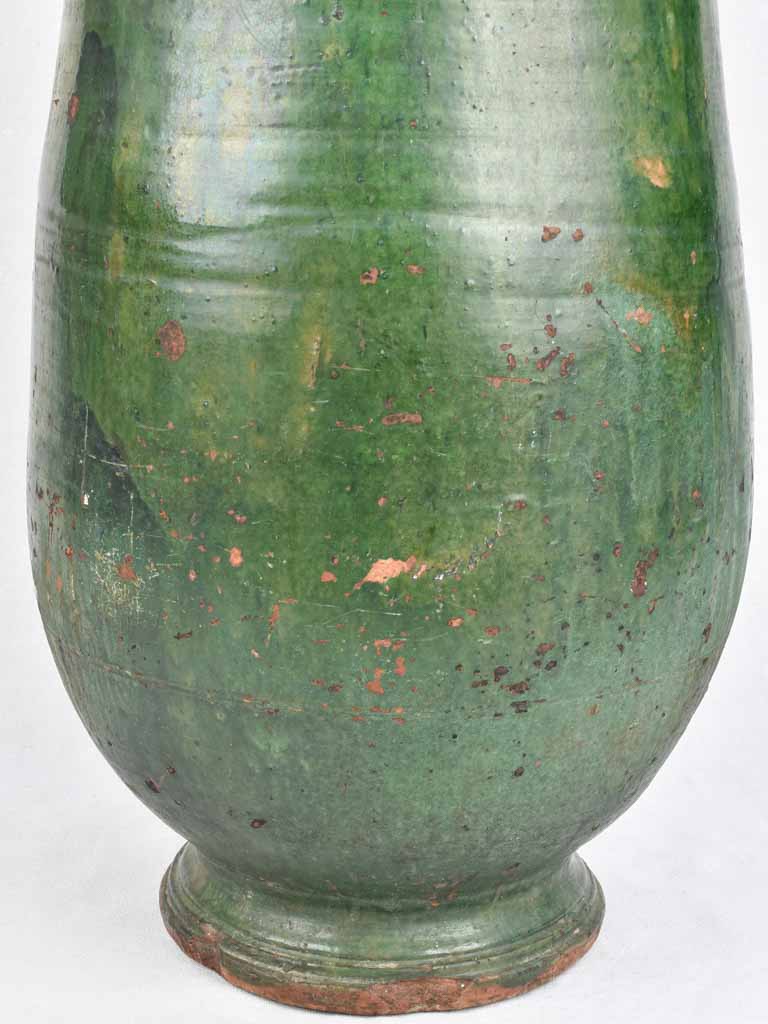 19th century olive jar from Tournac - green 30¾"