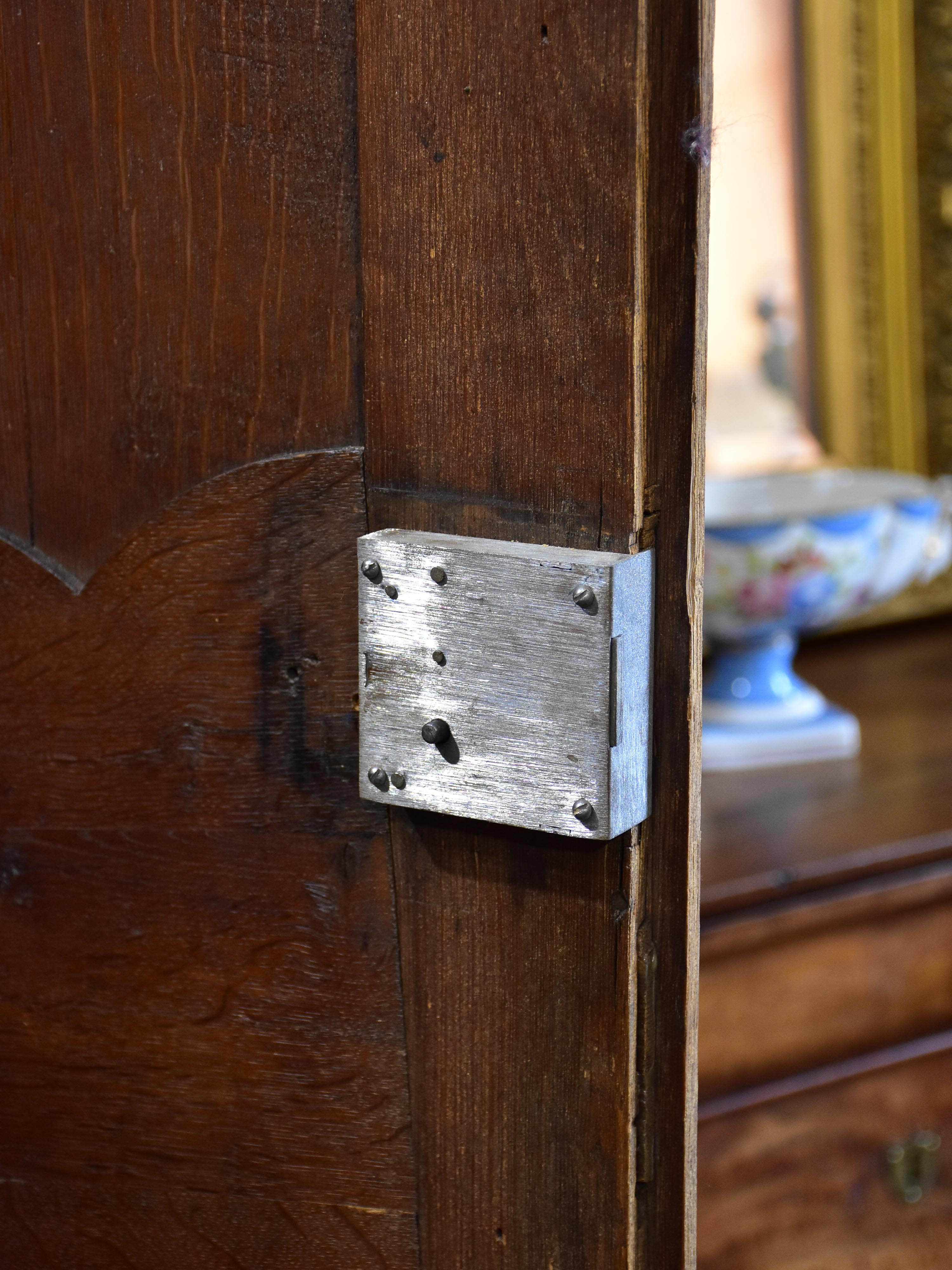 Late 18th century French marriage armoire - stripped oak