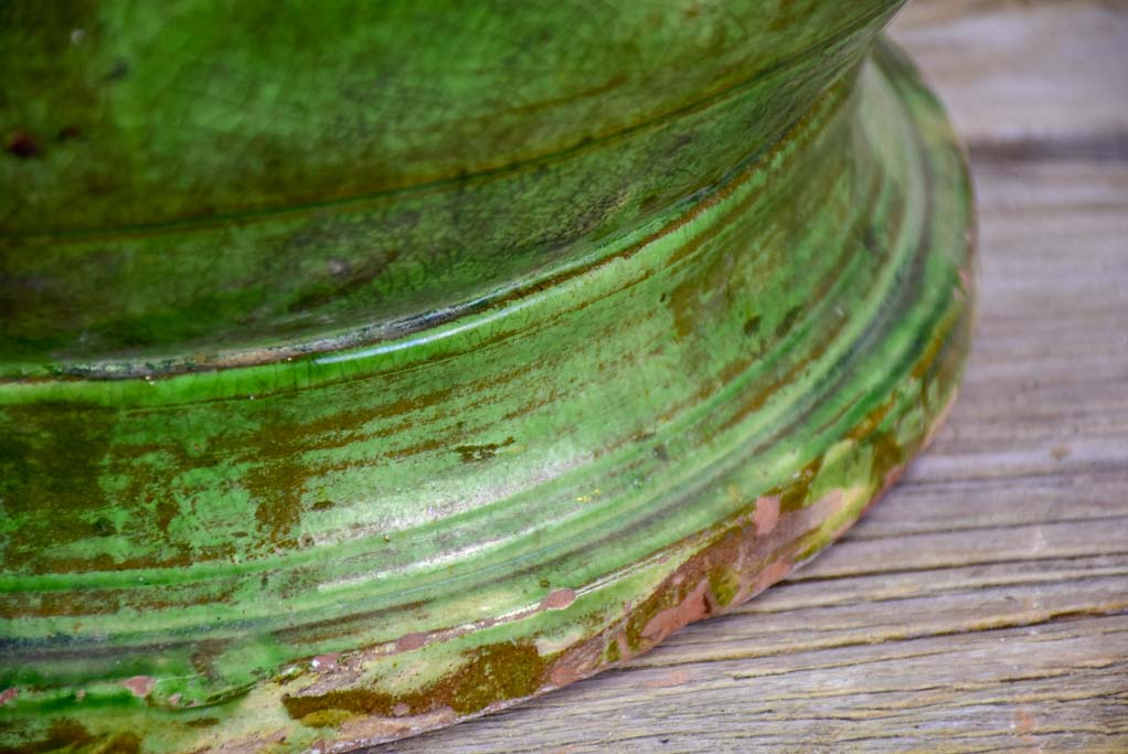 19th Century Anduze olive jar with green glaze 24¾"