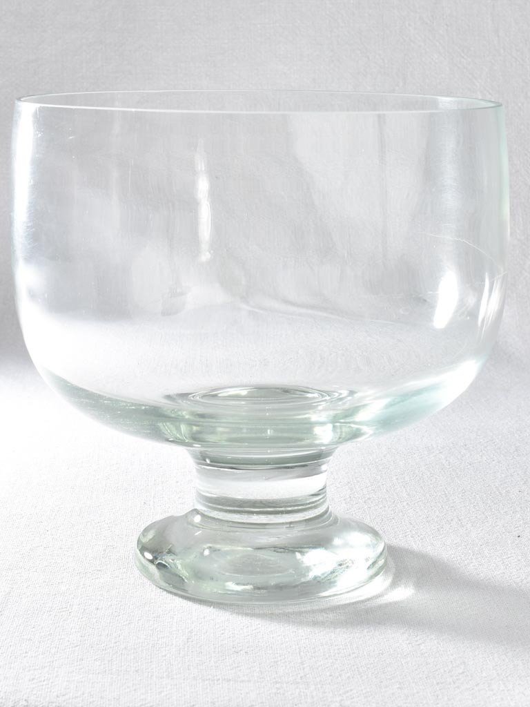 Vintage footed glass bowl 8¼"