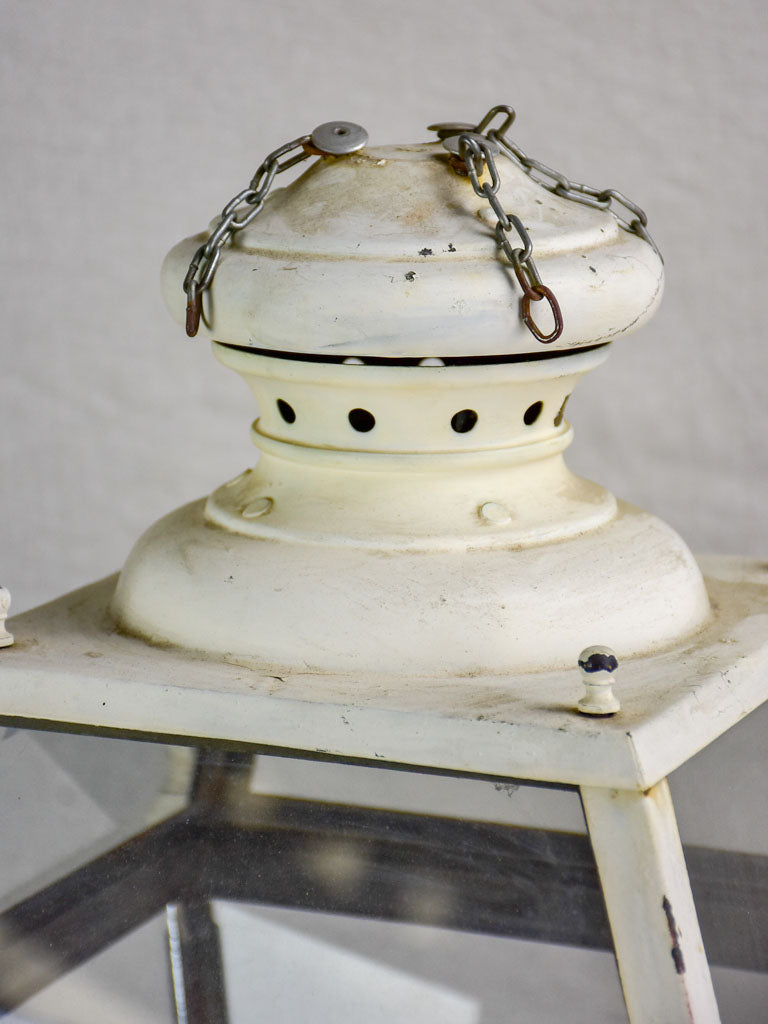 Large 19th Century French lantern - white 22¾"