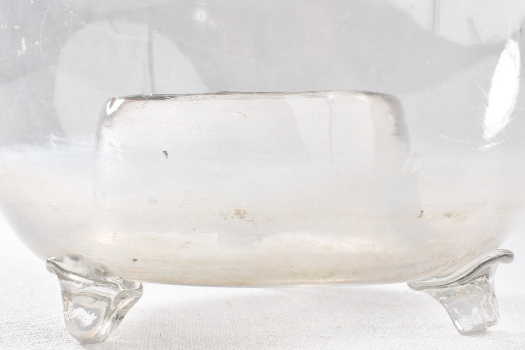 Wasp trap, blown glass, 19th-century, 8¾"