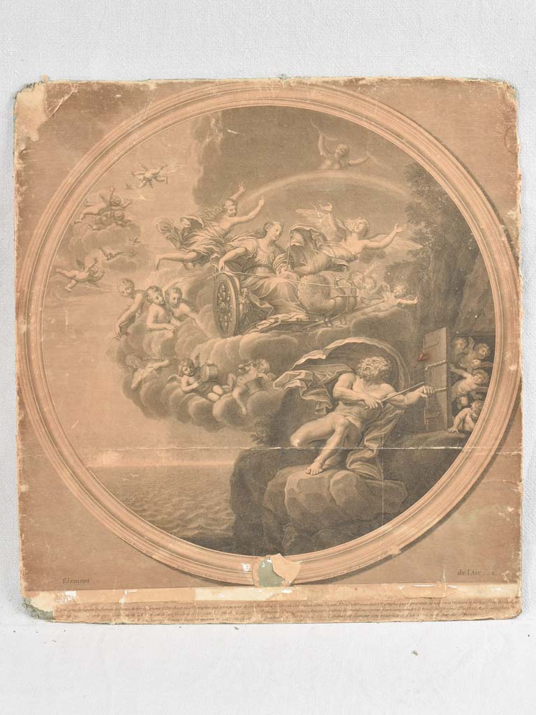 Collection of 4 Étienne Baudet engravings 24½" x 22¾"