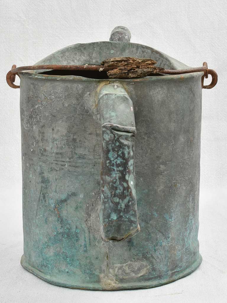 Watering can pointed beak - blue patina