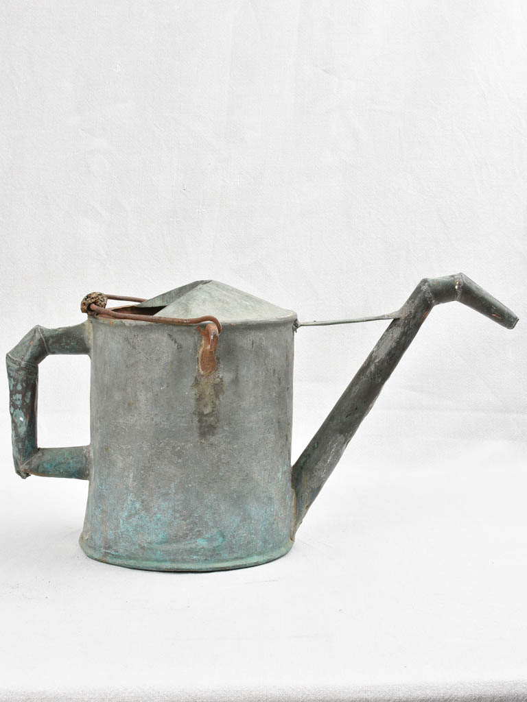 Watering can pointed beak - blue patina