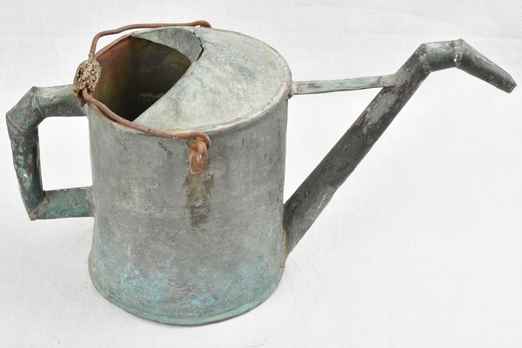 Watering can pointed beak - blue patina