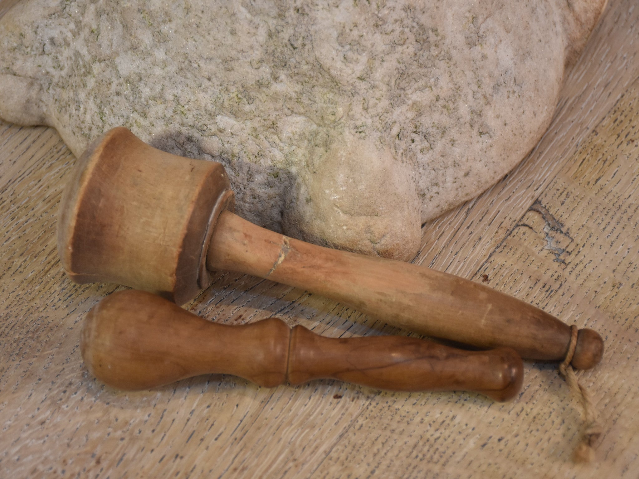 19th century French marble mortar and pestle