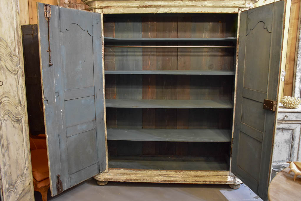 18th Century French armoire with patina finish