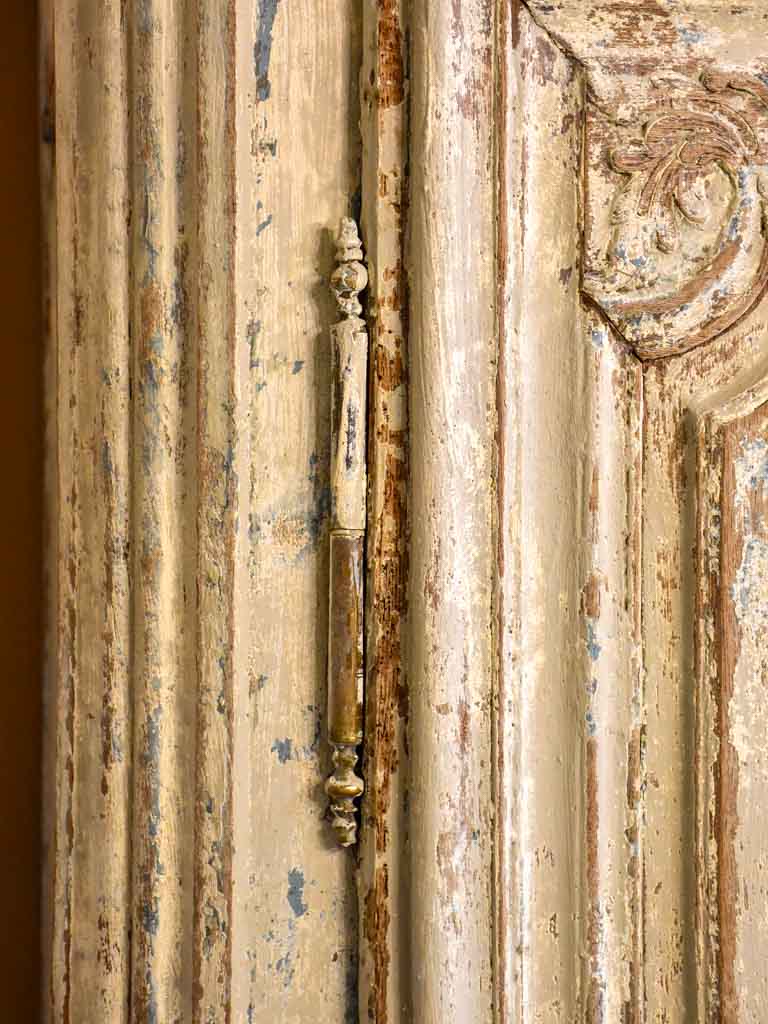 18th Century French armoire with patina finish