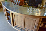 Exceptional antique French bar with zinc top