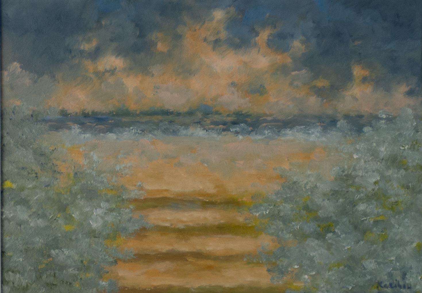 Les marches a la mer 15" x 18½"