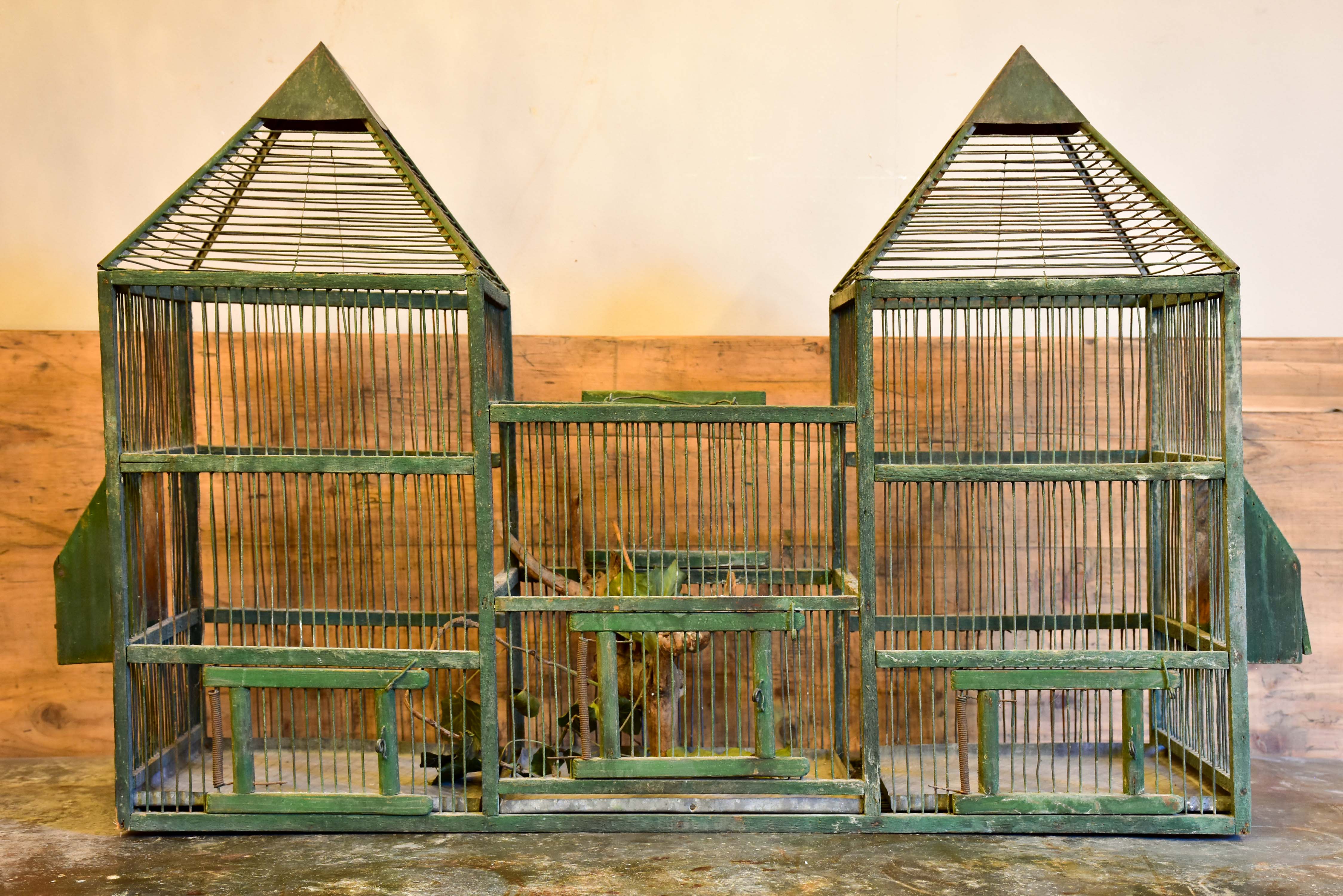 Large architectural antique French birdcage