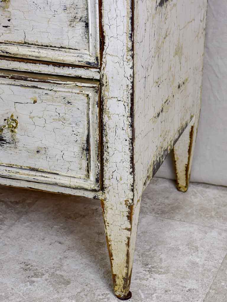 19th Century three door commode with crackled paint finish 43¾"