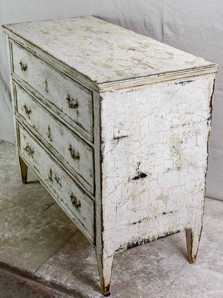 19th Century three door commode with crackled paint finish 43¾"