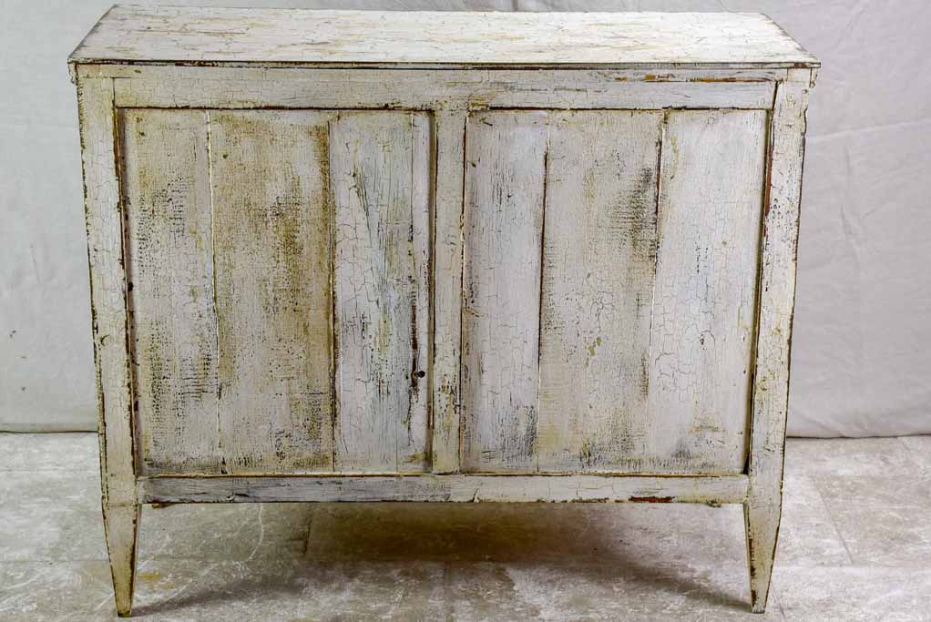 19th Century three door commode with crackled paint finish 43¾"