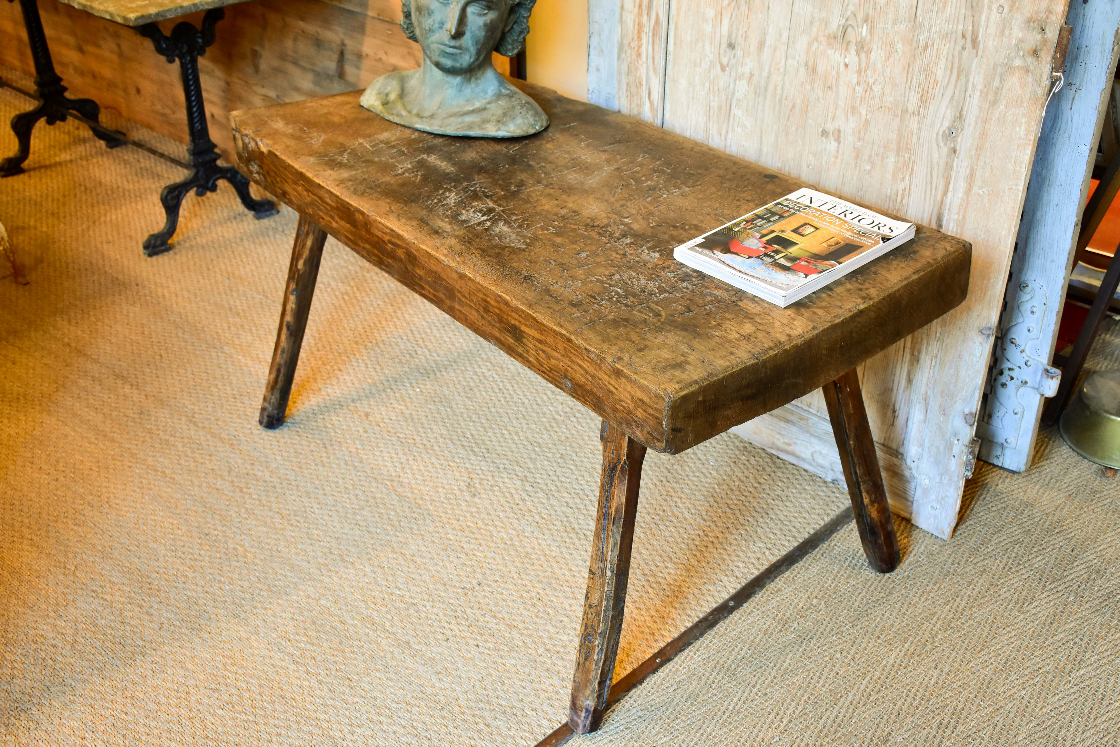 Antique French farm table / side table