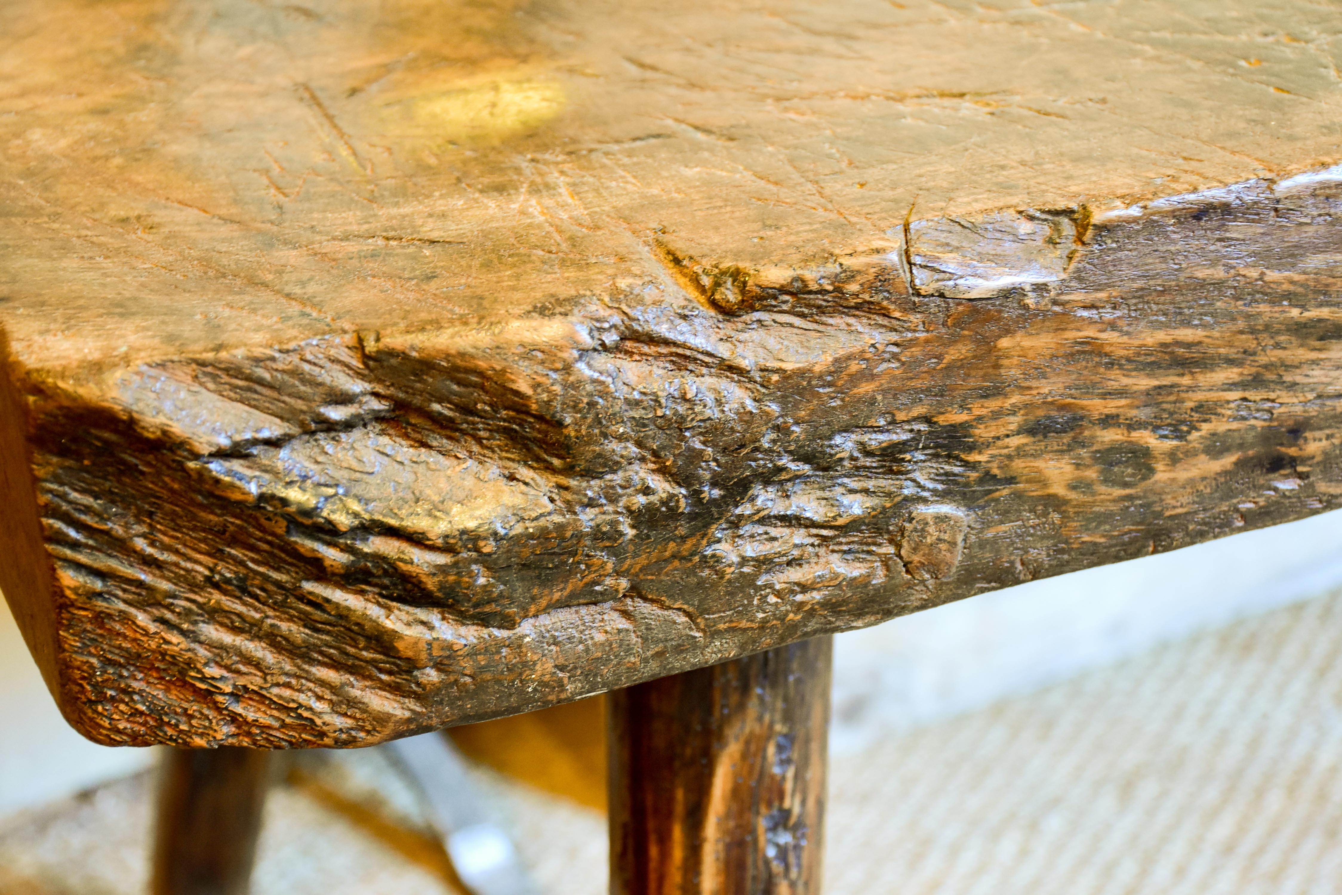 Antique French farm table / side table