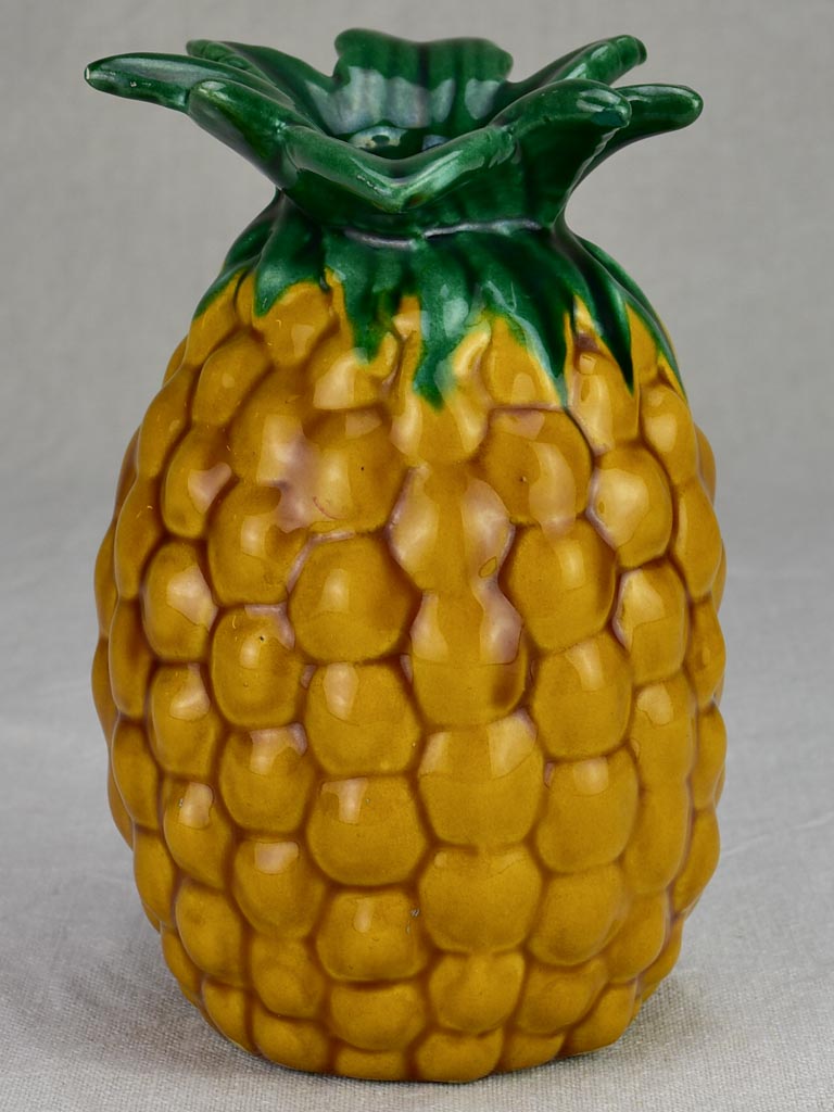 Mid century Pineapple pitcher signed Vallauris 8¼"