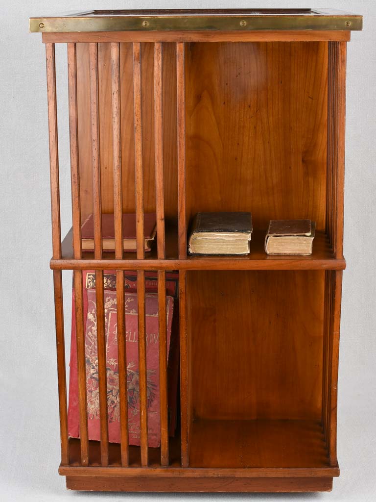 Vintage wooden revolving bookcase 19" x 30¼"