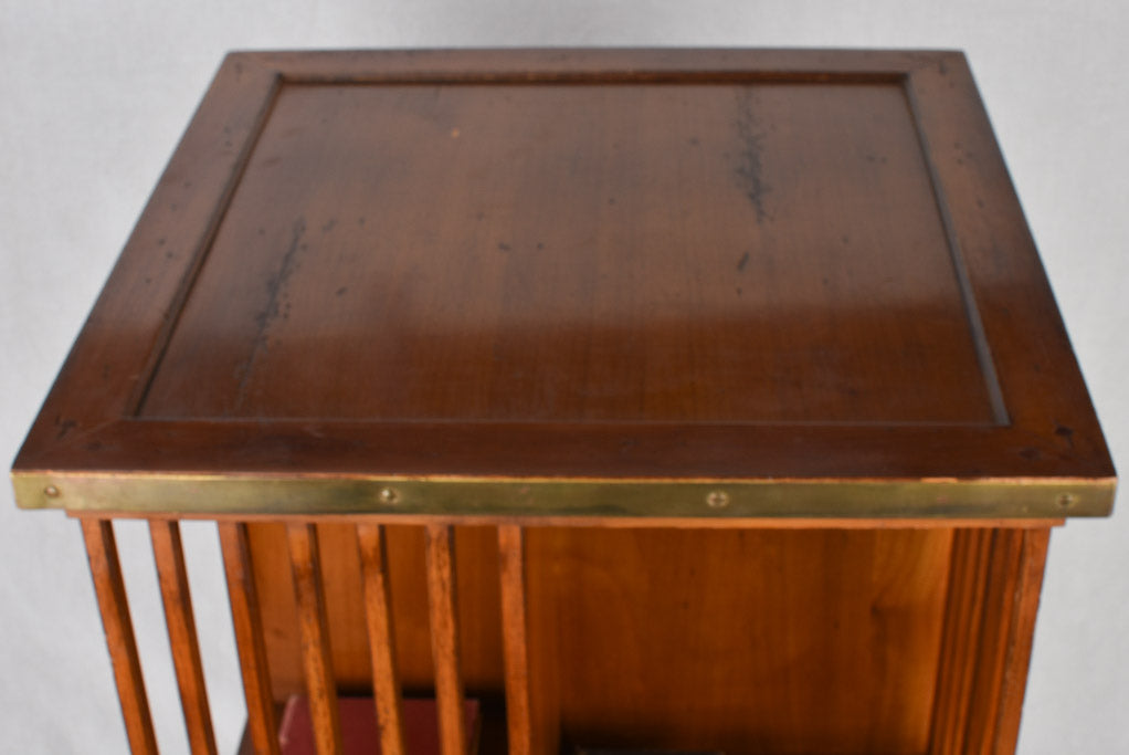 Vintage wooden revolving bookcase 19" x 30¼"