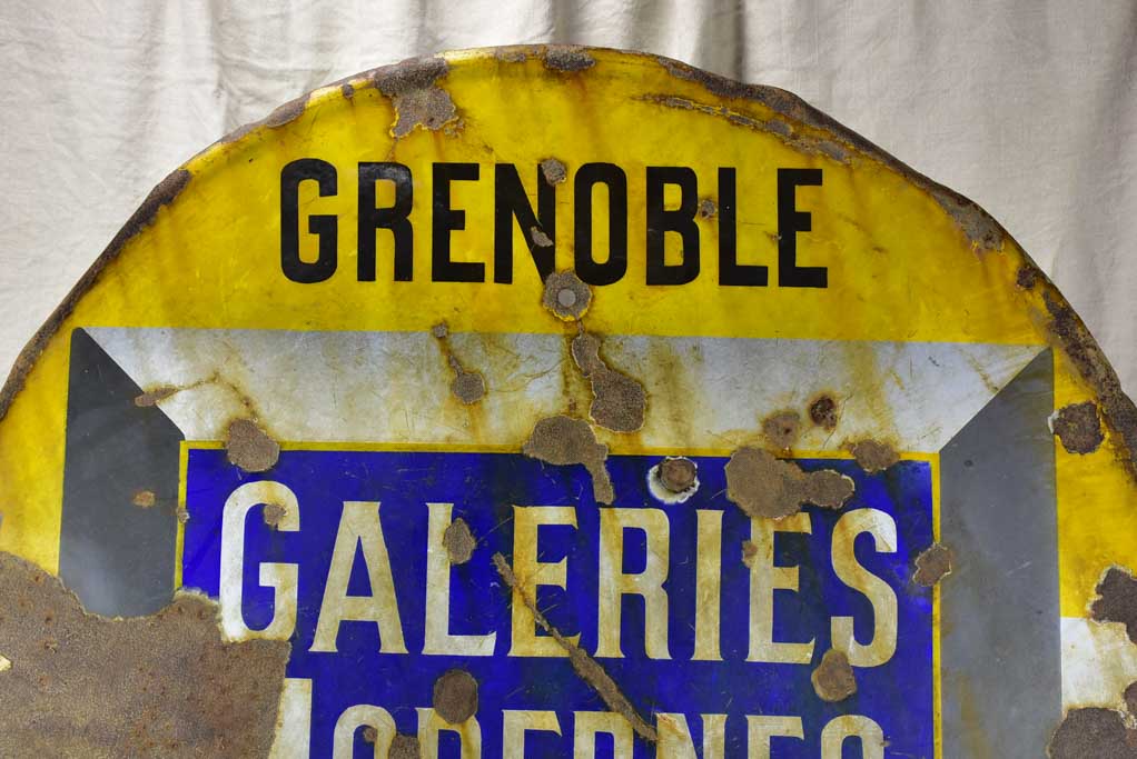 Antique French road sign