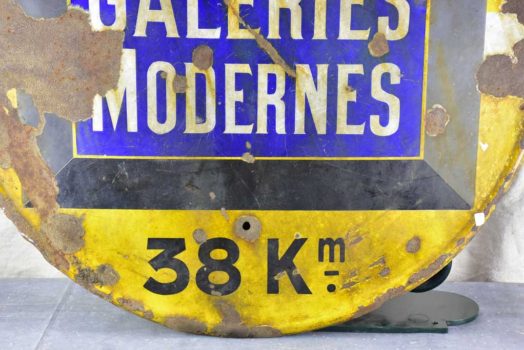 Antique French road sign