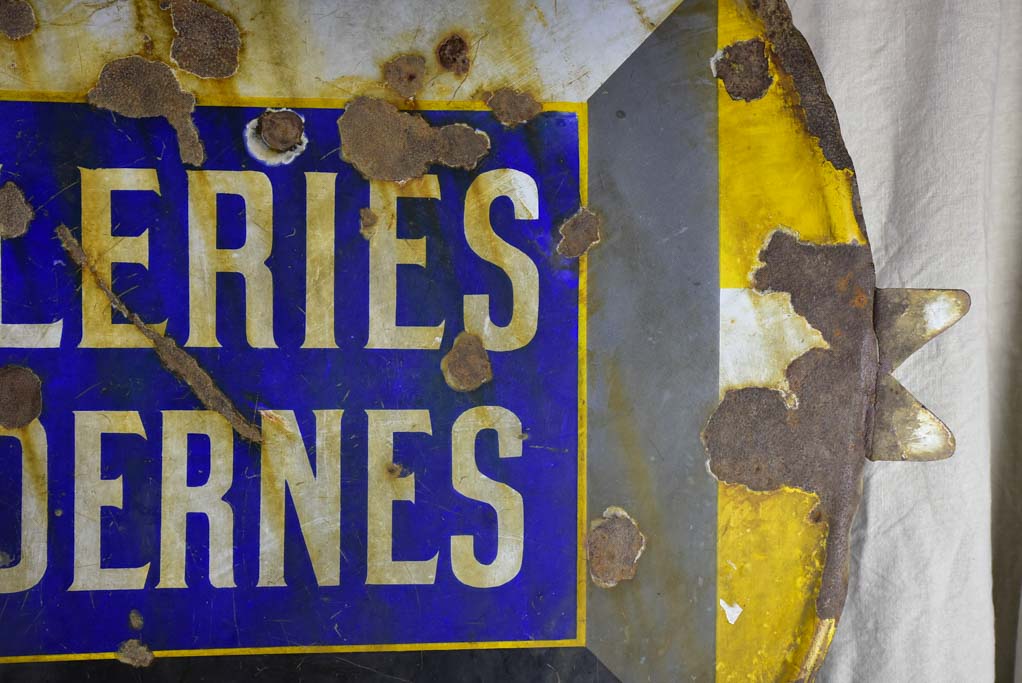 Antique French road sign