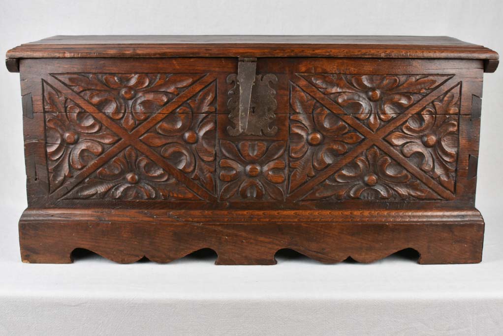 Oak chest, late-19th-century, French 45¾"