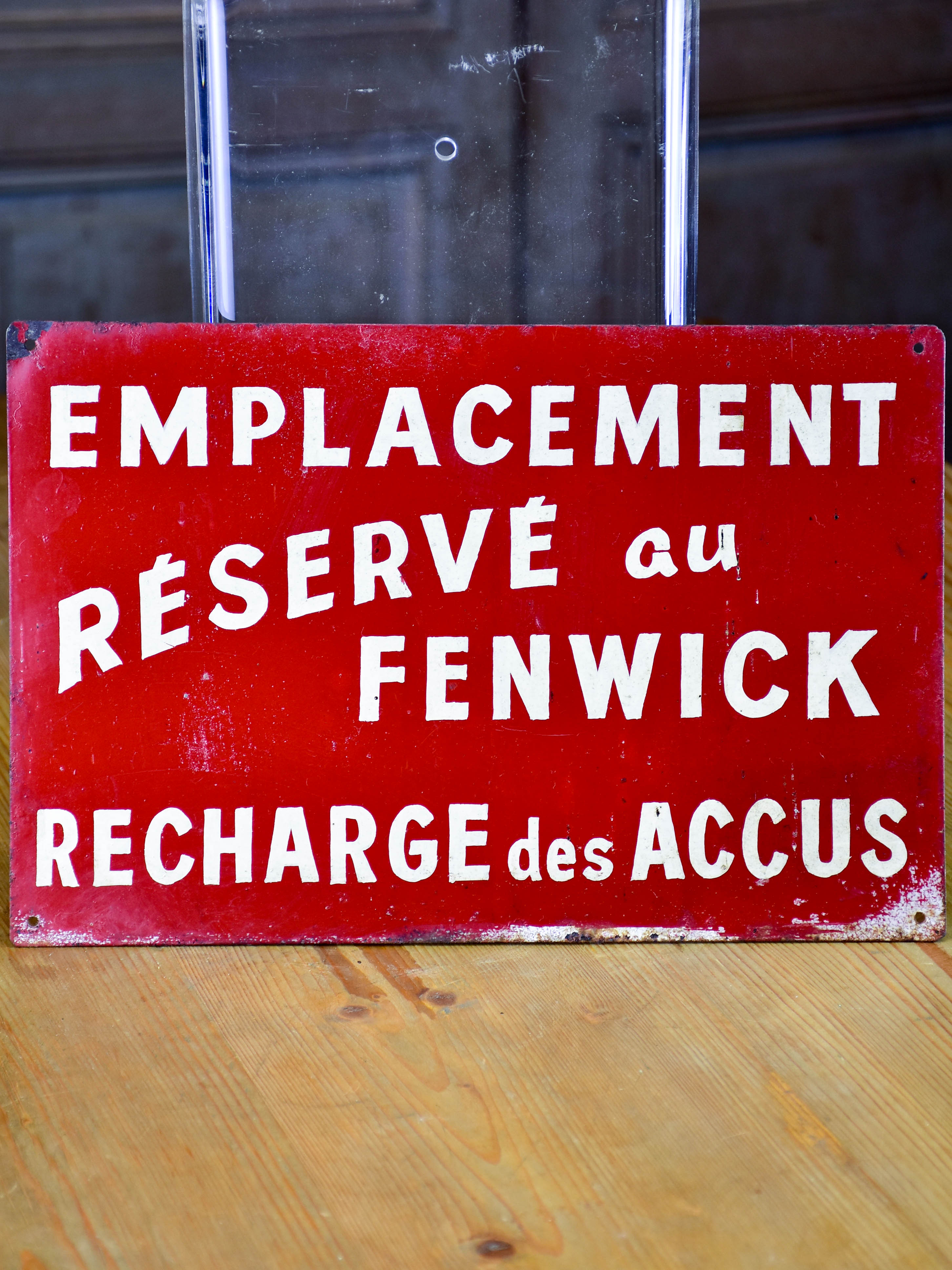 Vintage French metal sign