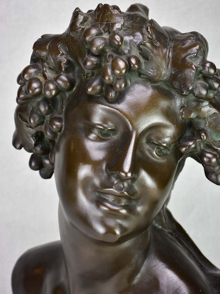 Late 19th Century plaster bust of a woman signed Joseph Marie Thomas Lambeaux (Jef Lambeaux) 22½"