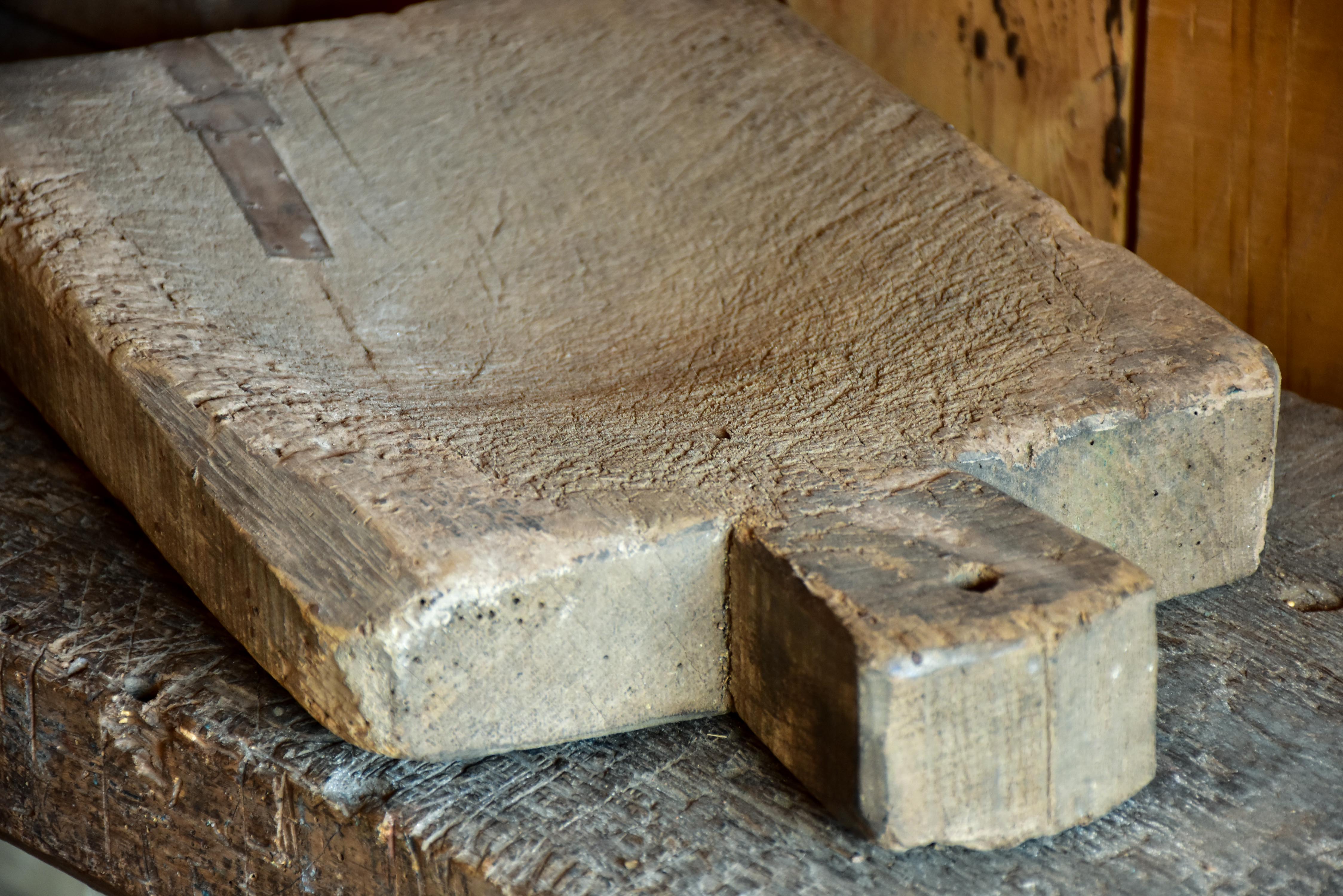 Very rustic cutting board with repairs