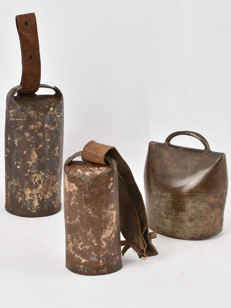 3 French cowbells Chamonix - 19th century