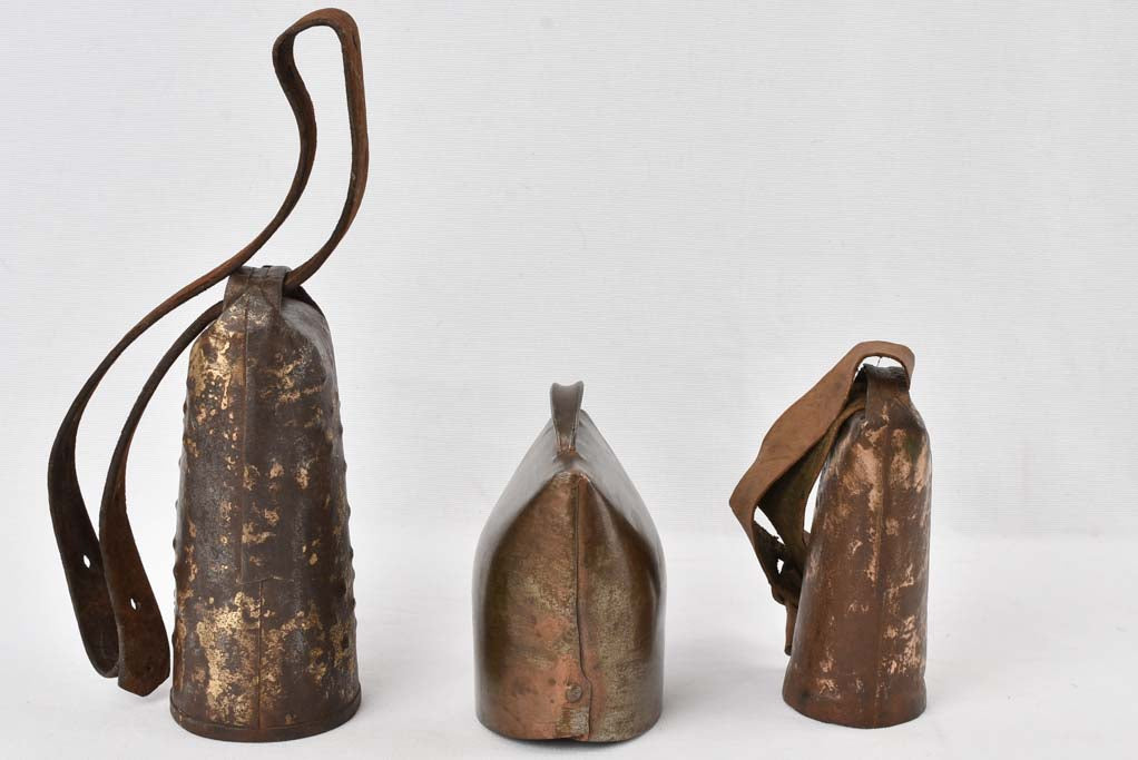 3 French cowbells Chamonix - 19th century