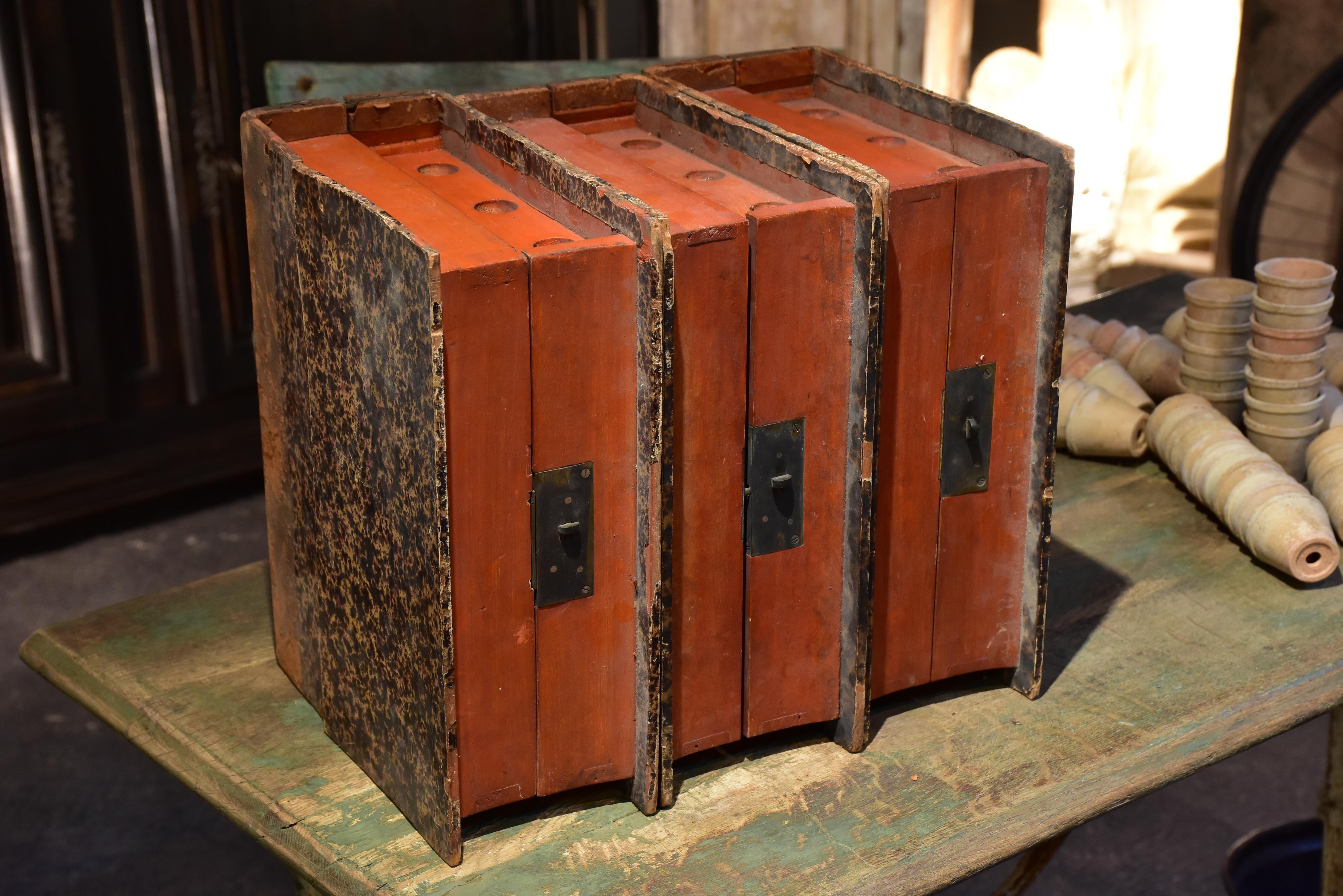 Three large secret storage boxes