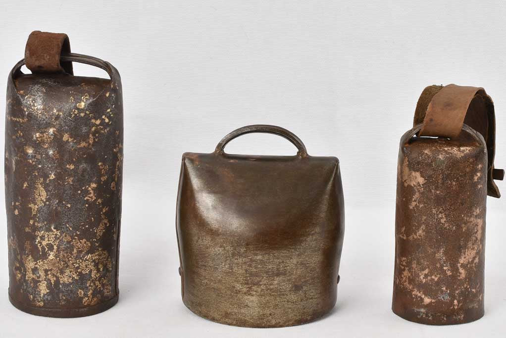 3 French cowbells Chamonix - 19th century