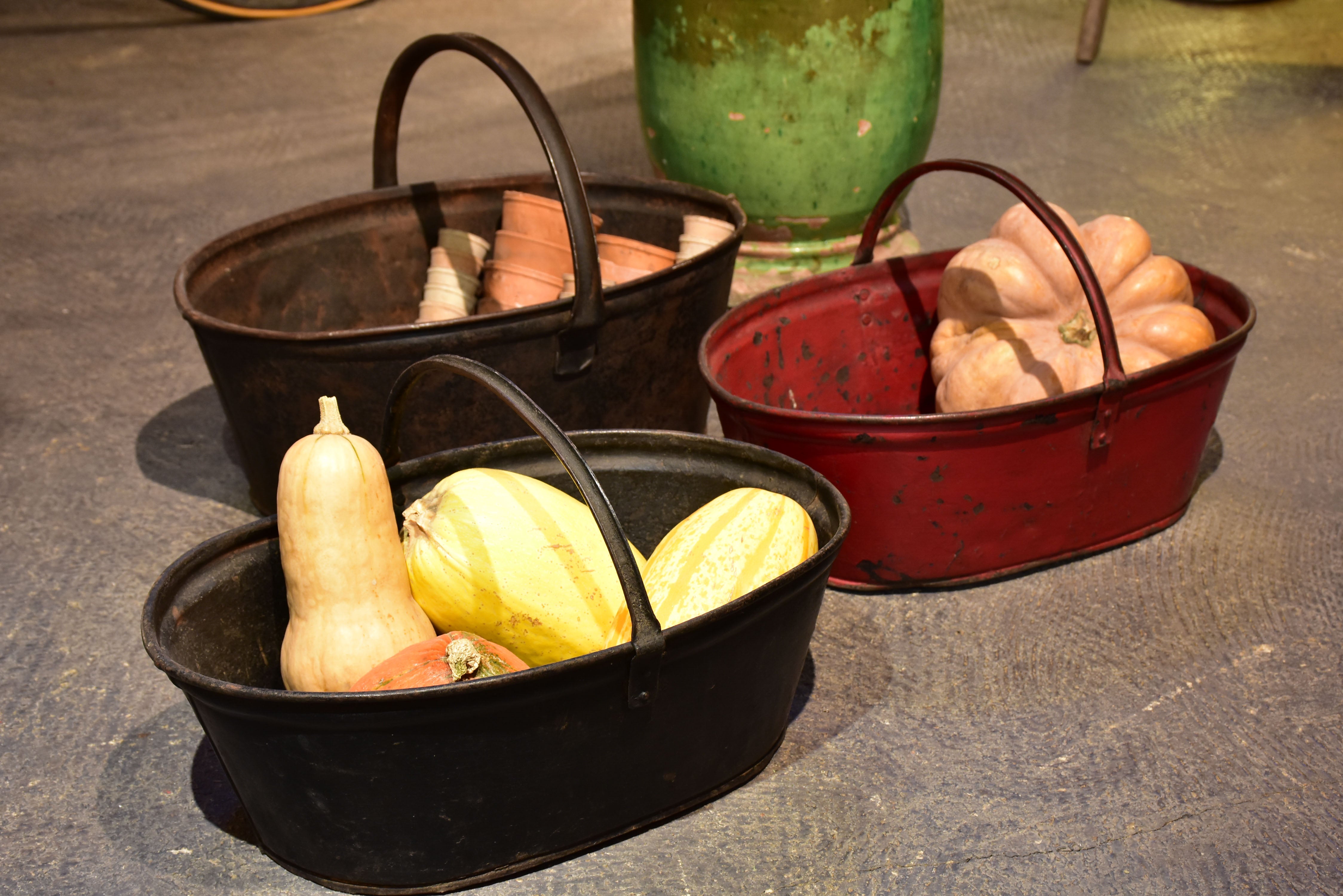 Two French harvest baskets