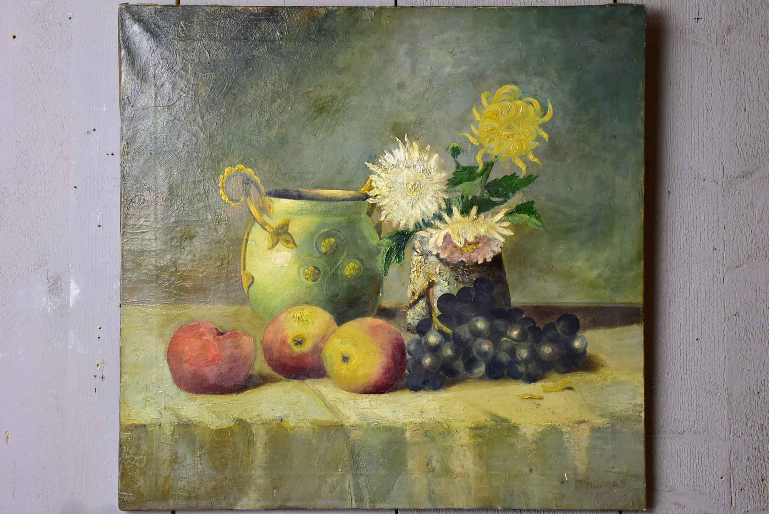 19th Century still life painting - signed 20 ¾'' x 20”