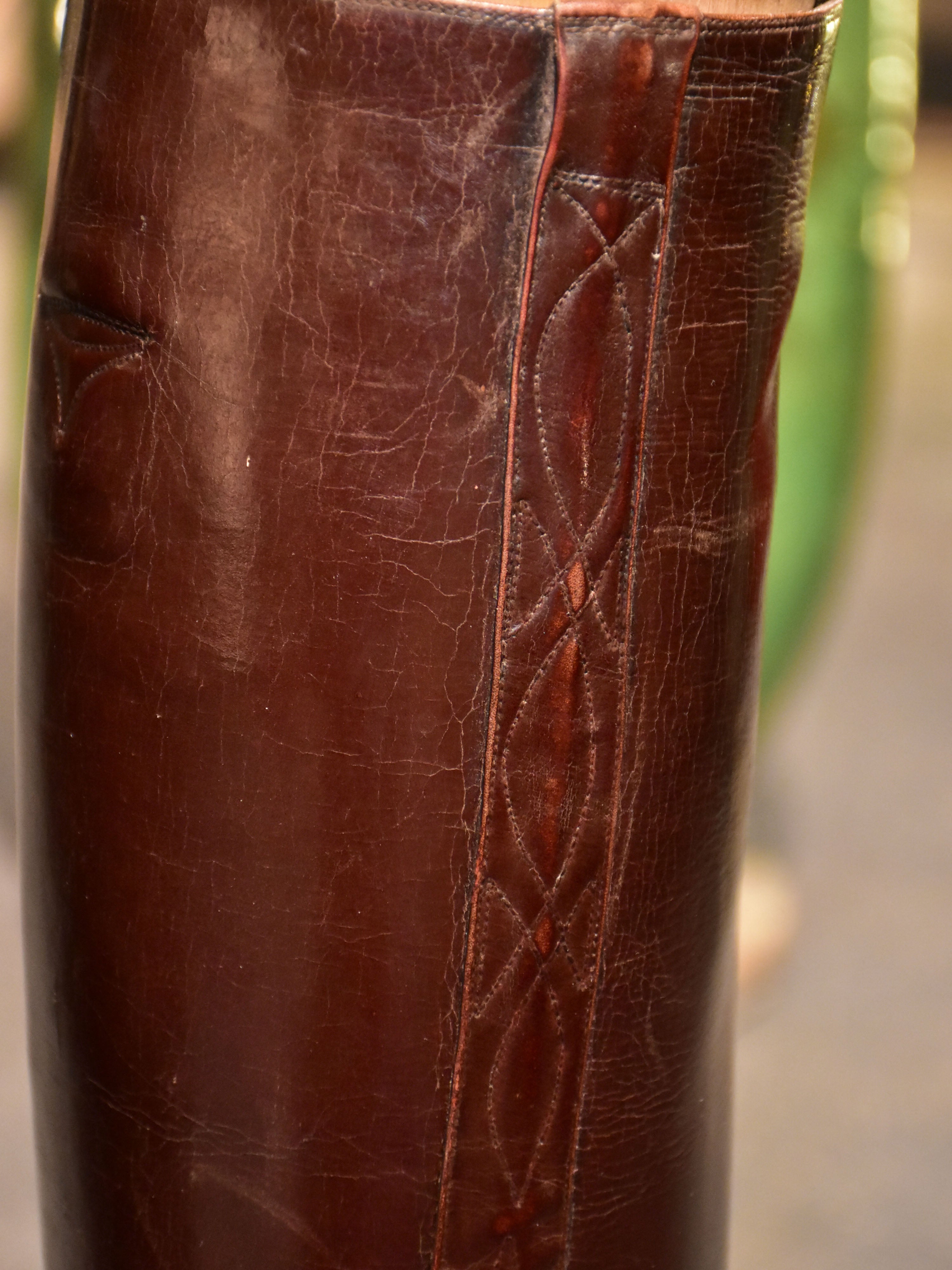 Pair of Antique French riding boots - men's