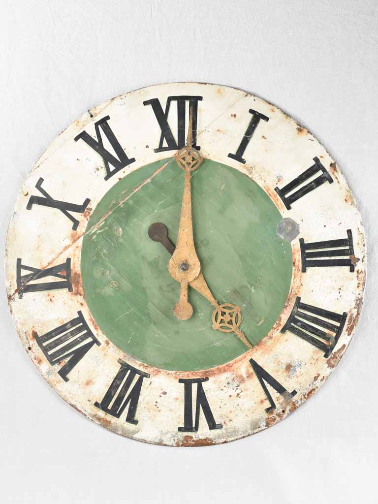 Large rustic French clock 32¼"